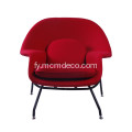 Klassike Eero Saarinen Womb Red Cahsmere Lounge Chair